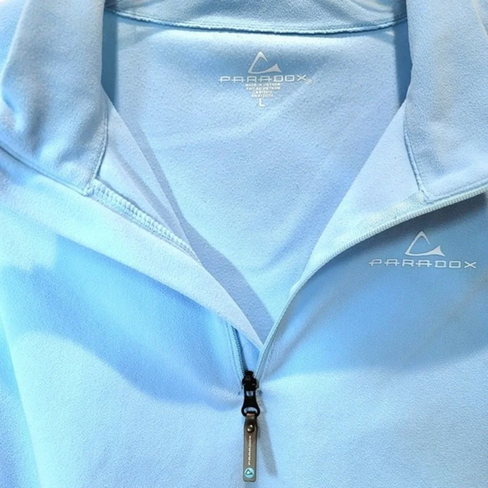 Paradox‎ Baselayer Thermal Set Skiing Micro Fleece Womens Sz Large Light Blue